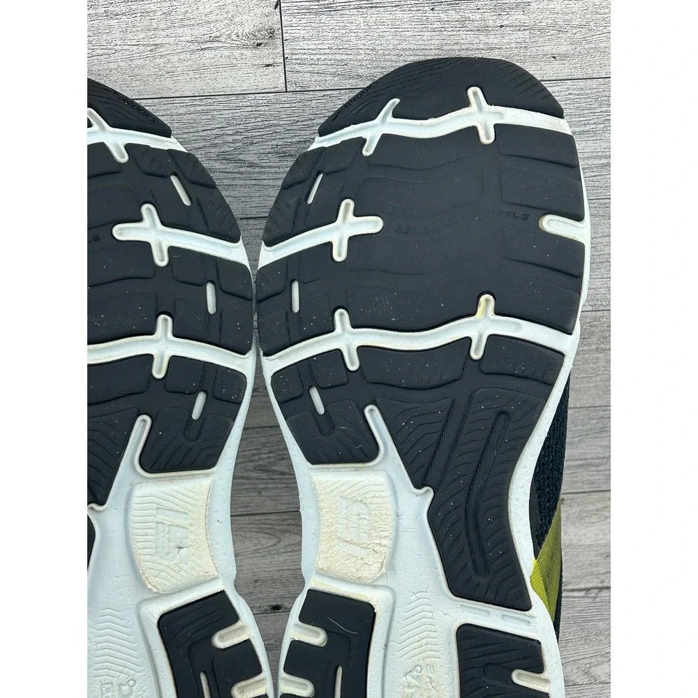 Brooks Ghost 15 Mens Running Shoes Black‎ Yellow 1103931D096 Size 10.5 Medium D